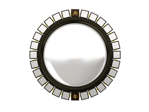 CONSTANCE - Round framed wall-mounted mirror _ BRUNO ZAMPA